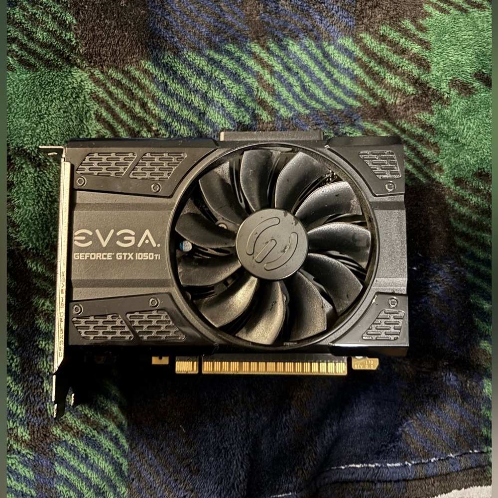 EVGA GeForce GTX 1050 Ti SC GPU graphics card. GAMING,, 4GB,  (Single Fan)